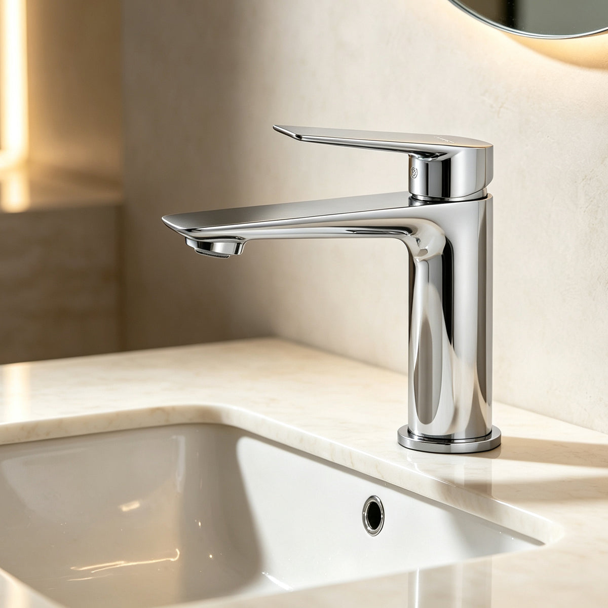 23301QT Single-Handle Bathroom Faucet – Polished Chrome