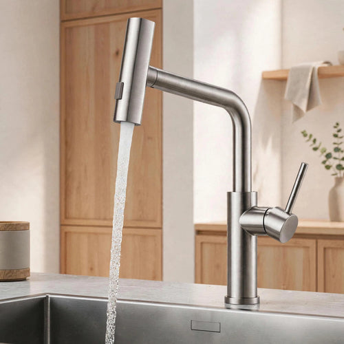 11008Q 3-Mode Pull-Down Kitchen Faucet – Brushed Nickel