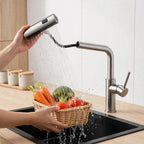 11008Q 3-Mode Pull-Down Kitchen Faucet – Brushed Nickel