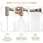 11008Q 3-Mode Pull-Down Kitchen Faucet – Brushed Nickel
