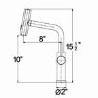 11008Q 3-Mode Pull-Down Kitchen Faucet – Brushed Nickel